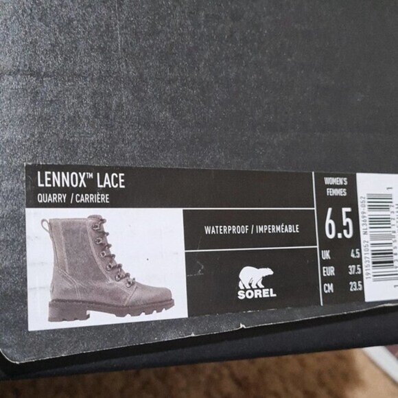 Sorel Lennox Lace Waterproof Boots Size 6.5 NWB - Picture 6 of 9